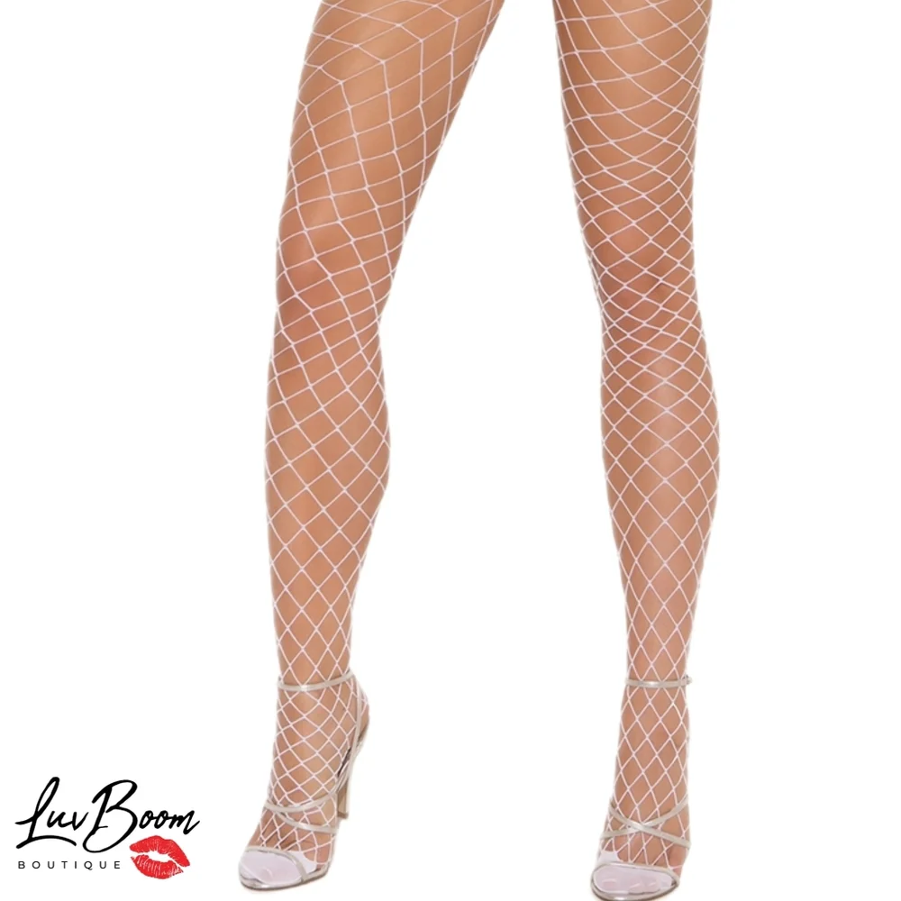 ‼️💌Sexy Spandex Large Diamond Net Pantyhose